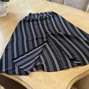 Hazel Elegant Striped A-Line Skirt